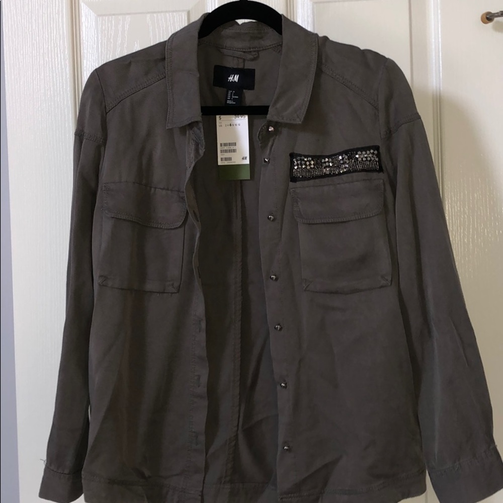 NWT H&M Long Sleeve Thin Jacket